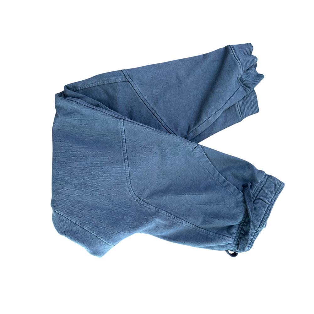 NWT VRST Men's Blue 100% Cotton Washed Twill Terry Jogger Pants Size Small